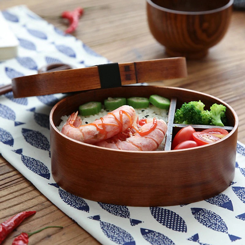 Wooden lunch box