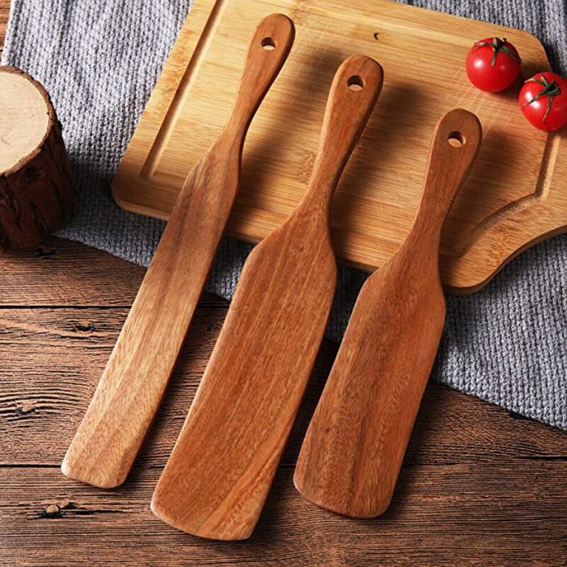 Wooden spatula set