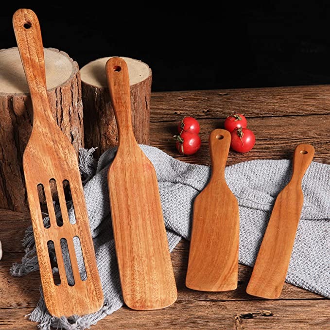 Wooden spatula set