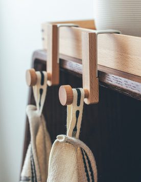Japanese style wooden hanging clips